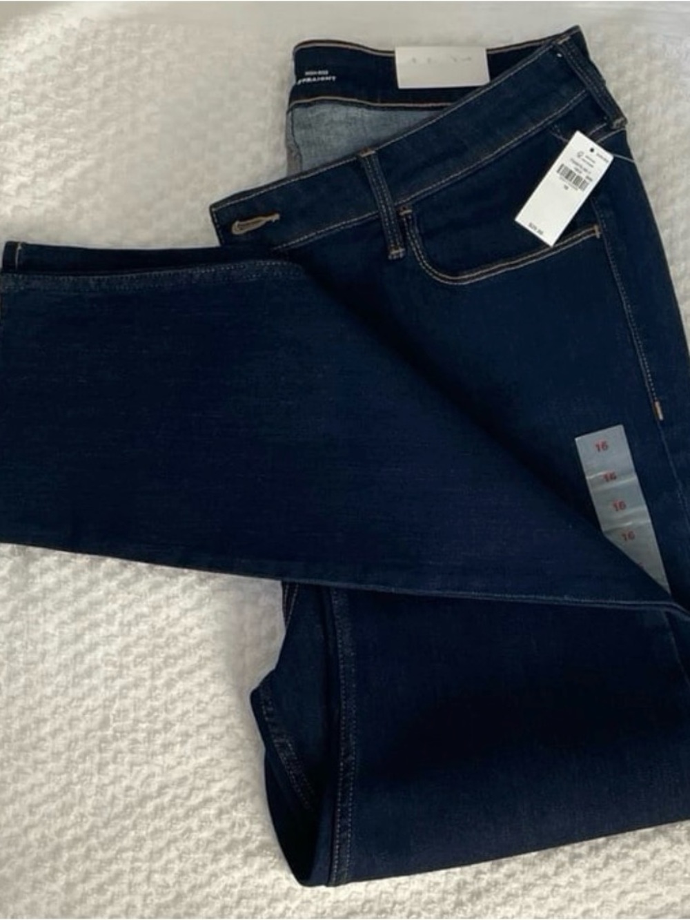 NWT Old Navy Women’s High-Rise Straight Leg Jeans – Dark Wash - Picture 11 of 11